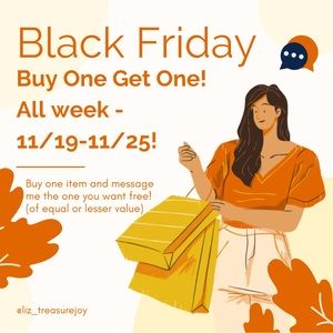 Black Friday BOGO Sale All Week Long!